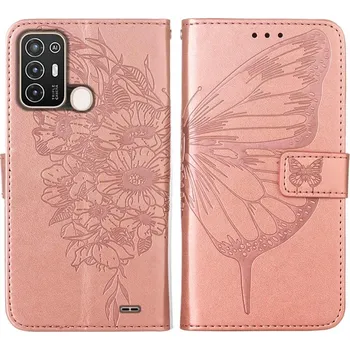 Příslušenství pro tablet VSECHNONAMOBIL 54831 ART BUTTERFLY Peněženkový kryt ZTE Blade A52 růžový