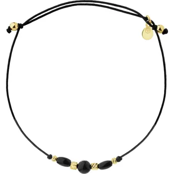 Náramek Náramek se pozlacenými stříbrnými prvky a acháty - AP539-8138