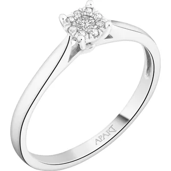 Prsten Prsten z bílého zlata s diamanty a brilianty - 0,07 ct - ryzost 750 - 109.345