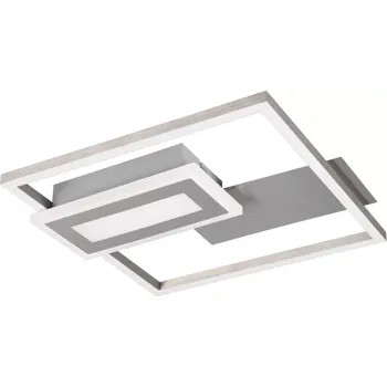 Trio Leuchten R67862107 SPIRO - Moderní LED stropní svítidlo v matném niklu, LED 22W, 3000K, 30 x 33cm (Moderní stropní svítidlo ve stříbrném provedení)