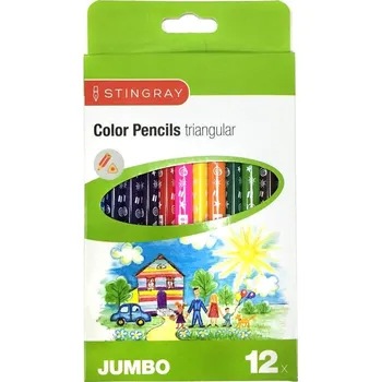 Pastelka Pastelky JUMBO 12 ks, trojhranné