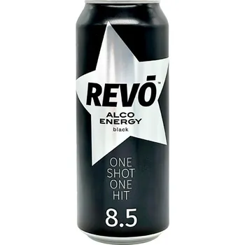 Energetický nápoj Energetický nápoj Black 0,5L REVO
