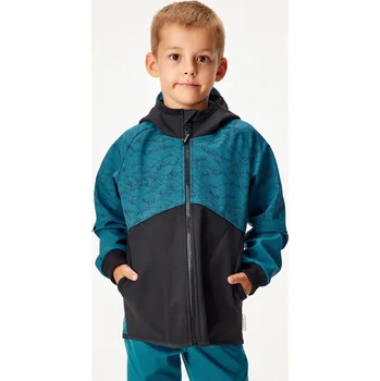 Dětská softshellová bunda s fleecem Street, Kobaltová, Hory kluk Velikost: 98/104