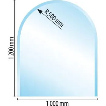 Krbová kamna Sklo pod kamna typ A1, 1200 x 1000 x 6 mm + doprava zdarma!