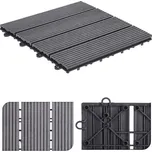 Dlaždice terasové sada 6 ks polywood šedá KO-X64000020