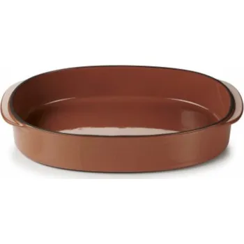 Revol Caractére zapékací mísa, oválná 34 × 25 cm, skořice