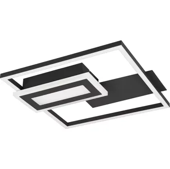 Trio Leuchten R67862132 SPIRO - Moderní LED stropní svítidlo v černé barvě, LED 22W, 3000K, 30 x 33cm (Moderní stropní svítidlo v černém provedení)