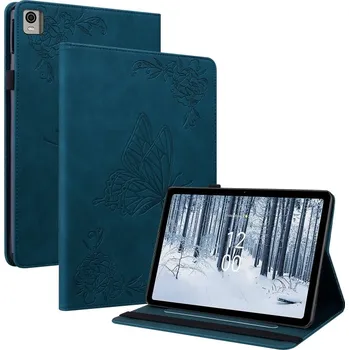 Pouzdro na tablet VSECHNONAMOBIL 57314 ART BUTTERFLY Zaklápěcí pouzdro Nokia T21 modré
