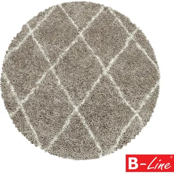Koberec Ayyildiz Hali Kusový koberec ALVOR SHAGGY 3401 Beige kruh Rozměr kruh 80 cm