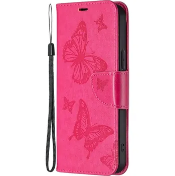 Pouzdro na tablet VSECHNONAMOBIL 56626 ART Peněženkový kryt Xiaomi 13 Lite BUTTERFLIES růžový