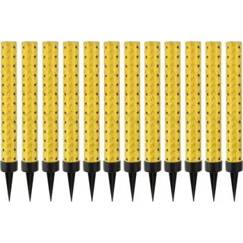 Dortová svíčka Fontána na dort, zlatá, 12cm / set 12 ks (zn. Godan)