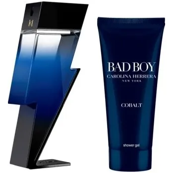 Kosmetická sada Carolina Herrera Bad Boy Cobalt Dárková sada, Parfémovaná voda EDP 50ml + Sprchový gel 100ml