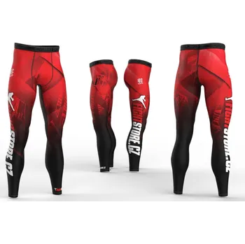 Pánské legíny Extreme Hobby Pánské legíny FIGHTSTORE - černo/červený - LGN_FIGHTSTOR_BLK Velikosti: M