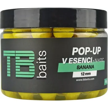 Nástraha Plovoucí boilie TB Baits Banana + NHDC – nástraha 65 g