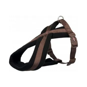 Postroj pro psa Nylonový postroj PREMIUM podšitý hnědá 30-55cm × 15mm
