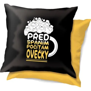 Polštář Nekupto Vtipný polštář - Před spaním počítám ovečky