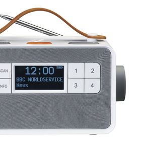 Obrázek k inzerátu: Rádio Lenco DAB+ PDR-065WH / LED displej / Bluetooth / 4 W / bílá/šedá varianta: PDR-065WH/ZANOVNI