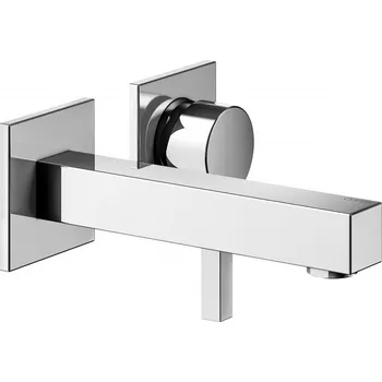 Vodovodní baterie Páková umyvadlová směšovací armatura Keuco Edition 90 Square, 168 mm, pochromováno