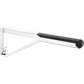 Madlo do koupelny Sklopné madlo Keuco Axess, 700 mm, pochromováno/černá