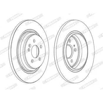 Brzdový kotouč Brzdový kotouč FERODO DDF1099C