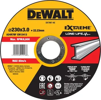 Pilový kotouč DeWALT DX7987 Řezný kotouč na kov 230x22,2 mm, vypouklý free_store_pickup