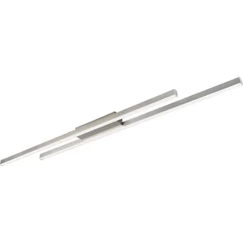 Trio Leuchten R67882107 ODIO - Stropní lineární lustr v matném niklu, 22W, 110cm (Moderní stropní lustr s teplou barvou světla v matném niklu)