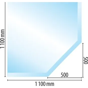 Krbová kamna Sklo pod kamna typ G3, 1100 x 1100 x 8 mm + doprava zdarma!