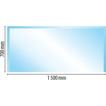 Krbová kamna Sklo pod kamna typ F7, 1500 x 700 x 6 mm + doprava zdarma!