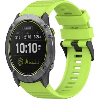 VSECHNONAMOBIL 55223 SILICONE Řemínek pro Garmin Enduro 2 / Tactix 7 světle zelený