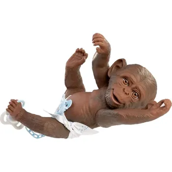 Dětské zboží Guca 993 REBORN OPIČKA - miminko s celovinylovým tělem - 32 cm