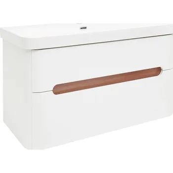 Koupelnový nábytek SAT Koupelnová skříňka s umyvadlem SAT Fusion 97,5x53x45 cm bílá matná mat SATFUSION2100WU SATFUSION2100WU