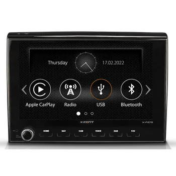 Autorádio XZENT X-F275 multimediální rádio s GPS Fiat Ducato Citroen Peugeot Caravan
