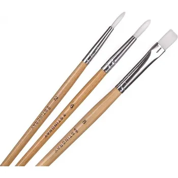 Umělecký štětec Sada štětců, 3 ks, vel. 2 / 6 kulaté, 8 plochý