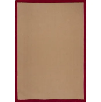 Koberec Flair Rugs Kusový koberec Herringbone Border Kira Red Rozměry koberců: 120x170
