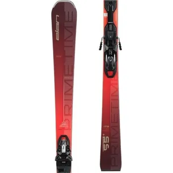 Zimní sport Sjezdové lyže Elan PRIMETIME 55+ FUSION X + EMX 12 GW 179 Červená