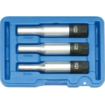 Gola hlavice Nástrčné hlavice 3/8" 8 ÷ 12 mm, délka 120 mm BGS107195 s omezovačem krouticího momentu na žhavící svíčky. Sada 3 díly (BGS107195)