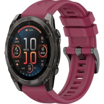 VSECHNONAMOBIL 87955 SILICONE Vyměnitelný řemínek pro Garmin Fenix 8 51mm bordó