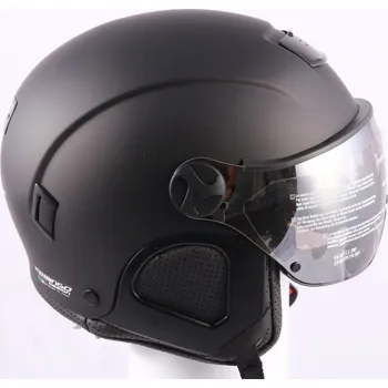 lyžařská/snowboardová helma SLOKKER SPRINT PRO VISOR 2022, photochromic, Black, nastavitelná ( NOVÁ )