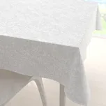 Velký teflonový čtvercový ubrus TF-032 Venezia bílý 160x160 cm