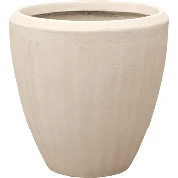 Květináč Baq Polystone Plain Couple Natural Ø 65 cm / V 65 cm