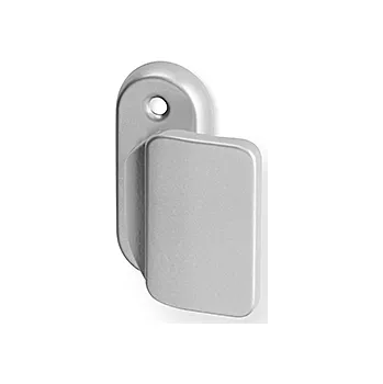 Madlo do koupelny Madlo ACT lakované OV na rozetě, vyosené (STŘÍBRNÉ), madlo pevné kus, AC-T Stříbrná