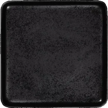 Talíř RAK Porcelain RAK Fractal talíř mělky čtvercový 16 × 16 cm, černý | RAK-KRFTSFP16