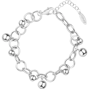 Náramek Stříbrný náramek - kroužky, kuličky - AP538-5681