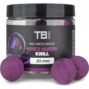 Nástraha TB Baits Balanced Boilie Spice Queen Krill – vyvážené boilie s krillovým extraktem a směsí koření, balení 100 g