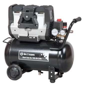 Kompresor START Silent OL 195-09-24 - Přenosný pístový bezolejový kompresor START SILENT OL Air 1,1 kW