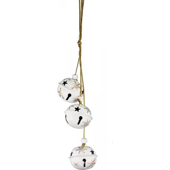 Vánoční dekorace Girlanda rolniček na zavěšení 4,5x4,5x31 cm