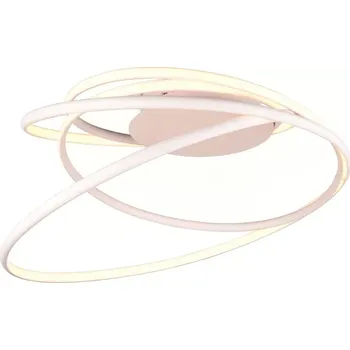 Trio Leuchten 644310131 NALA - Stropní lustr stmívatelný klasickým vypínačem v bílé barvě, LED 57W, 2300+3000+4000K, 6800lm, Ø 72cm (Moderní stropní lustr s možností změny barvy světla přepínačem)