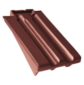 betonová krytina BRAMAC Taška krajní levá Granát 13 glazura červenohnědá