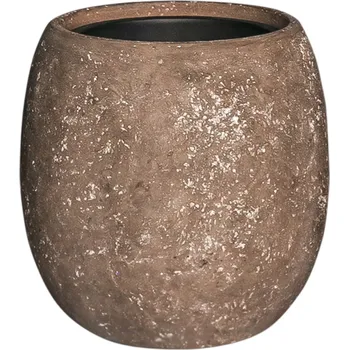 Květináč Baq Polystone Coated Plain Balloon Rock s vložkou Ø 42 cm / V 42 cm