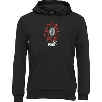 Pánská mikina Pánská mikina Puma AC MILAN CULTURE HOODIE XXL Černá, Červená, Bílá